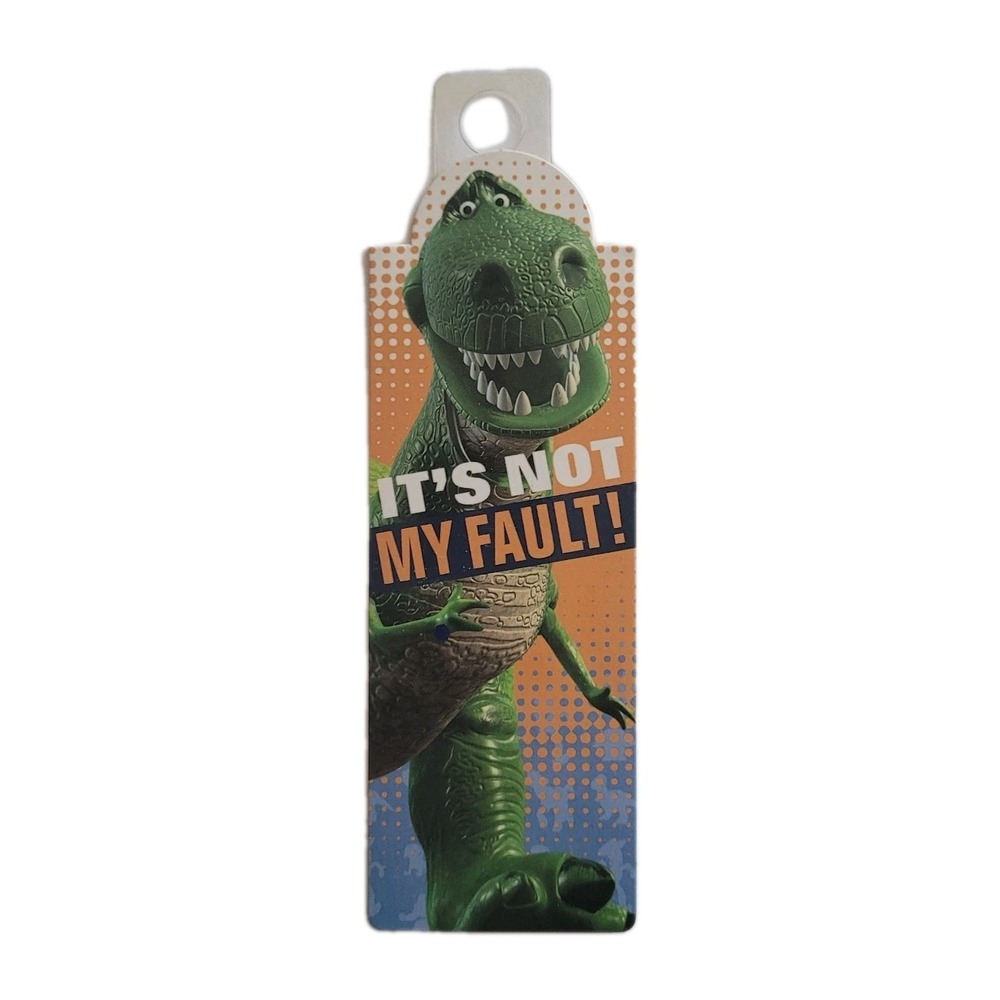 2010 Toy Story 3 T Rex Bookmark Magnetic Magnet Not My Fault UK Called If, #6805